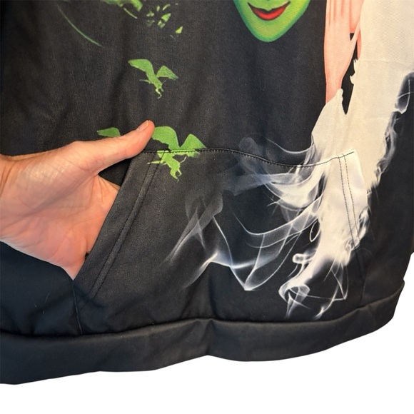 Wicked the Broadway Show Musical Lightweight Hoodie Womens size XL (extra large) - Picture 9 of 13